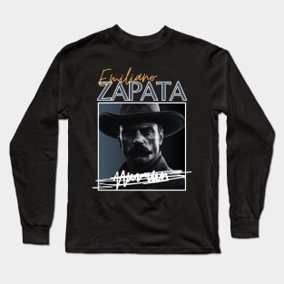 Emiliano zapata///original retro Long Sleeve T-Shirt